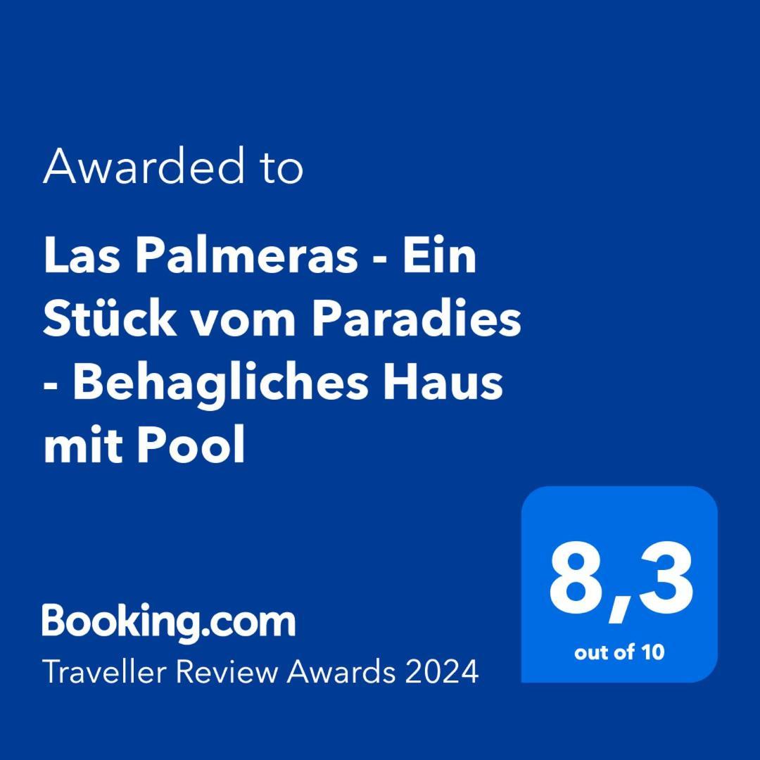 Las Palmeras - Ein Stueck Vom Paradies - Behagliches Haus Mit Pool 알고도날레스 외부 사진